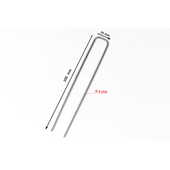 KOTWY STALOWE do agrotkaniny, agrowłókniny 4 mm 35x250x250 mm 100 szt.